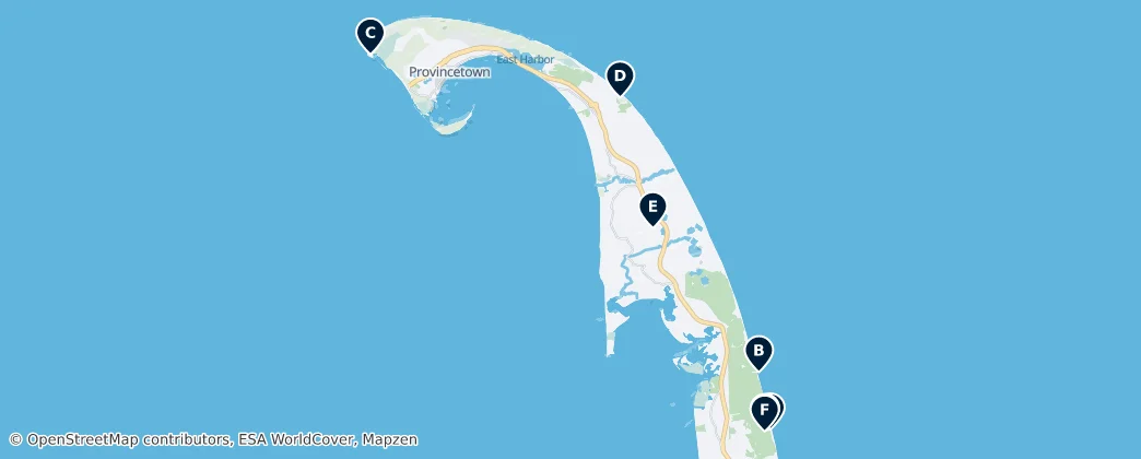 Map of Cape Cod National Seashore