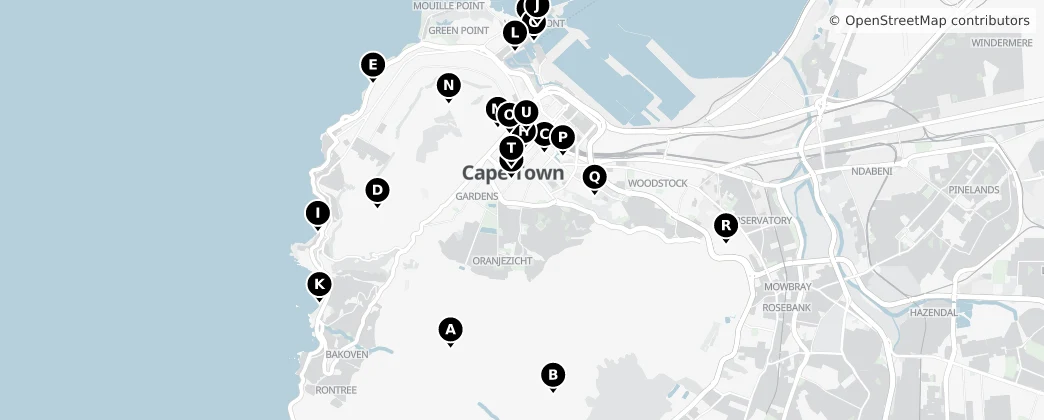 Map of Cape Town
