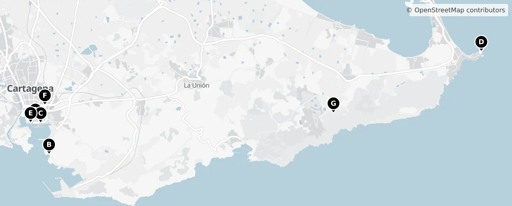 Map of Cartagena
