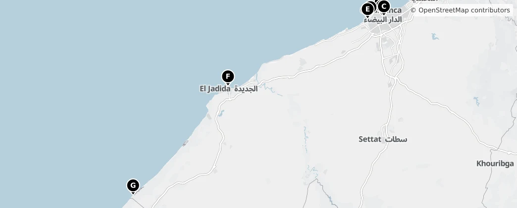 Map of Casablanca-Settat