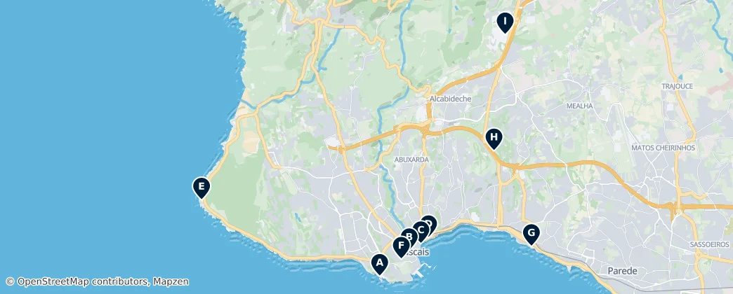 Map of Cascais
