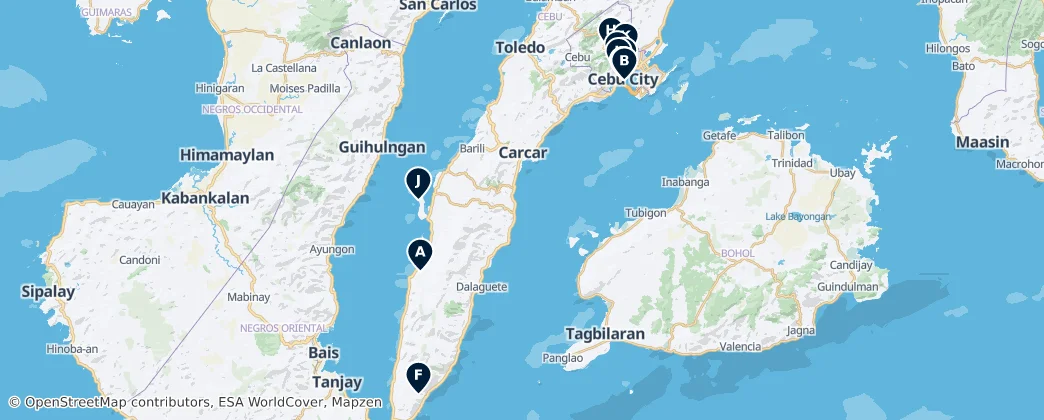 Map of Cebu