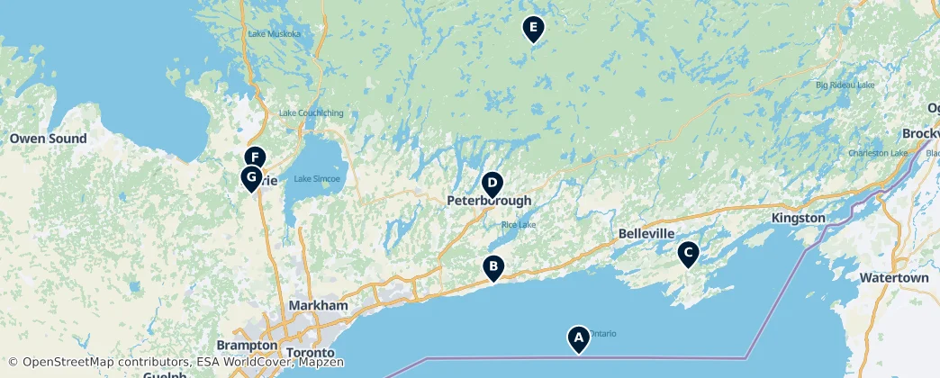Map of Central Ontario