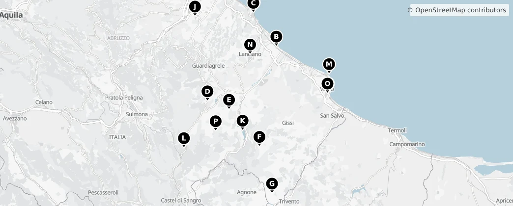 Map of Chieti