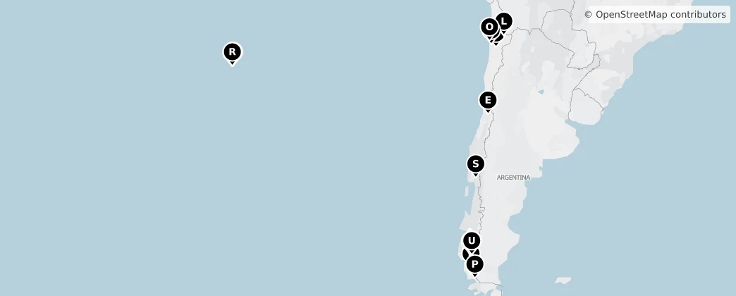 Map of Chile