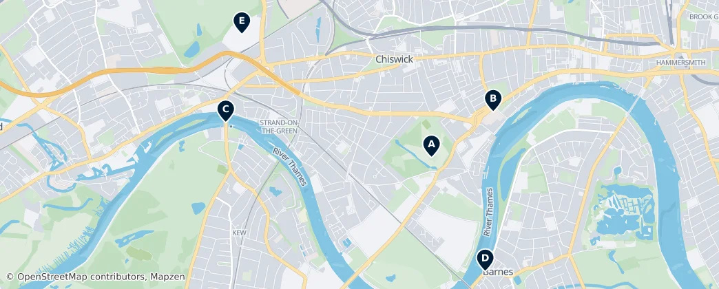 Map of Chiswick