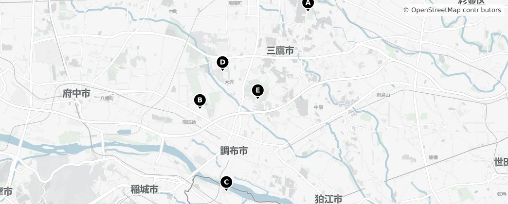 Map of Chofu