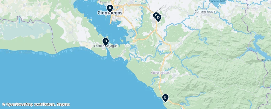 Map of Cienfuegos