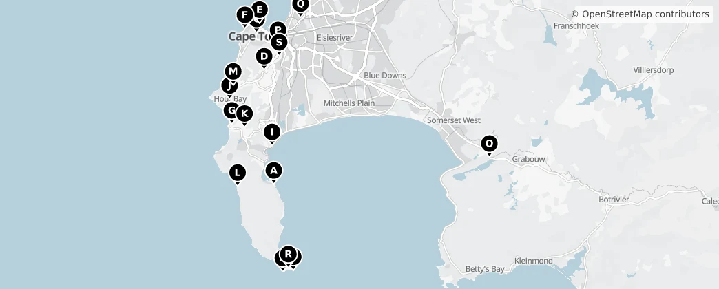 Map of City of Cape Town