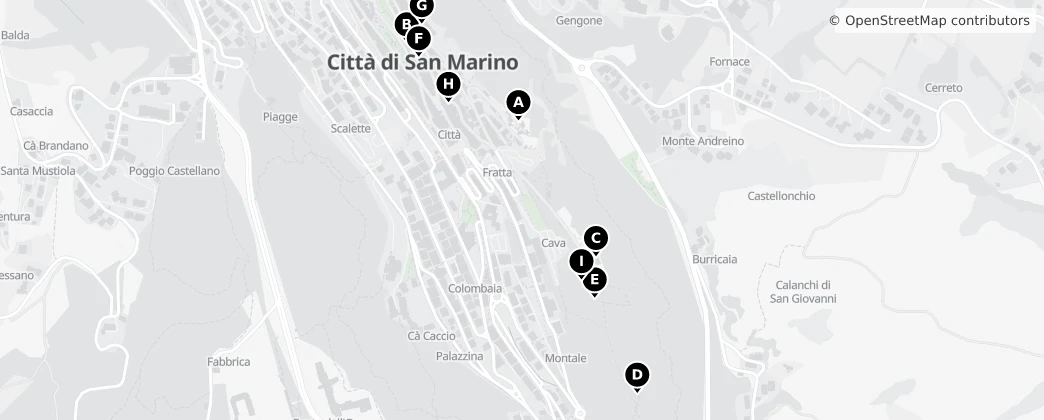 Map of City of San Marino