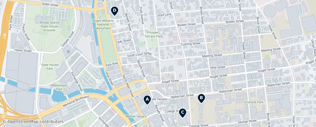 Map of College Hill