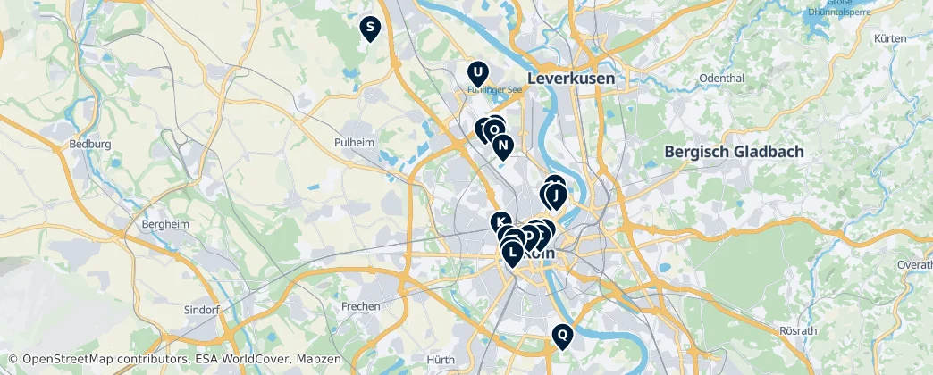 Map of Cologne