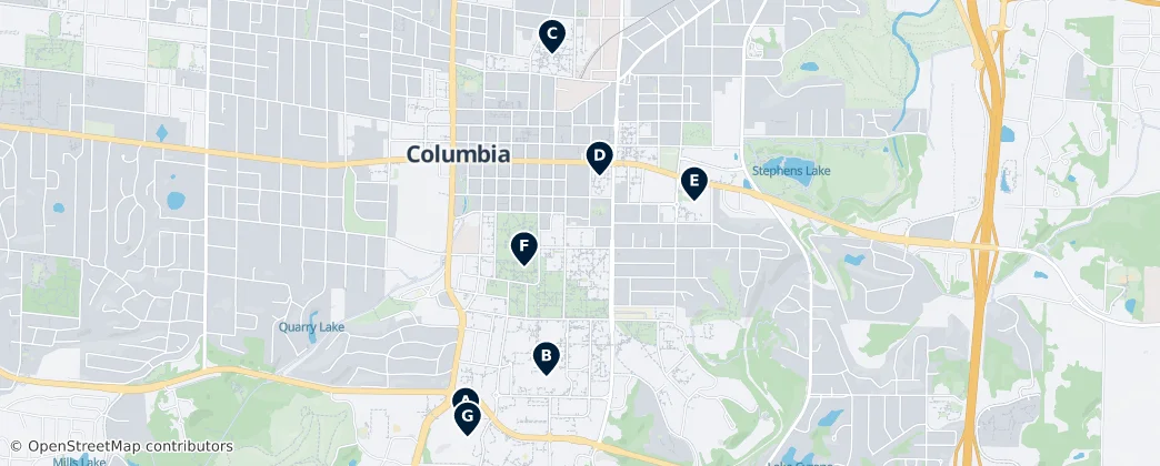 Map of Columbia