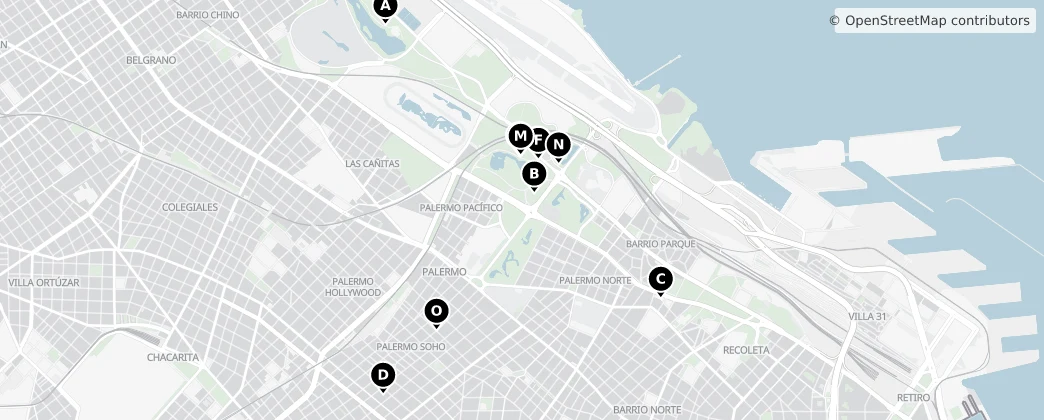 Map of Comuna 14