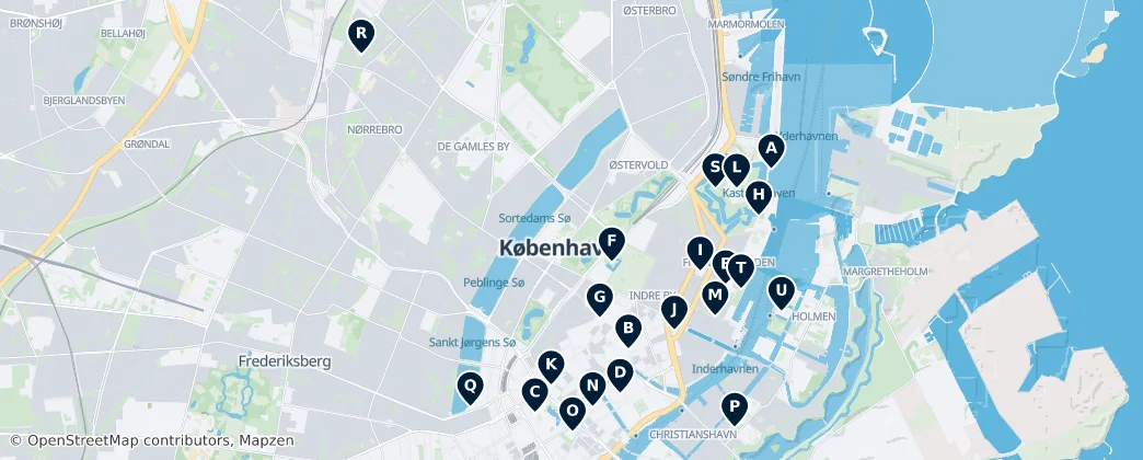 Map of Copenhagen