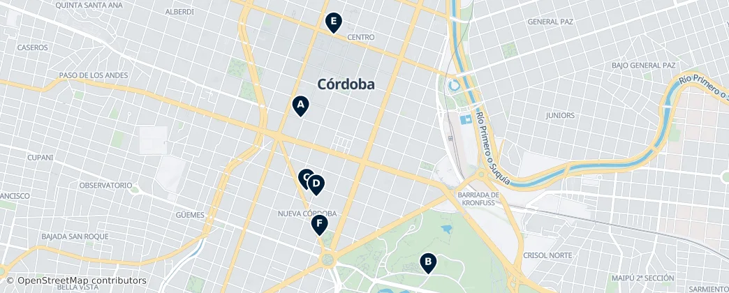 Map of Cordoba