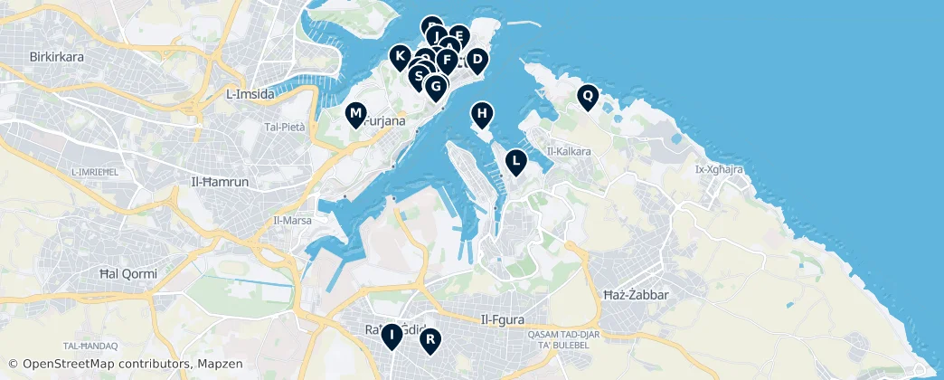 Map of Cospicua