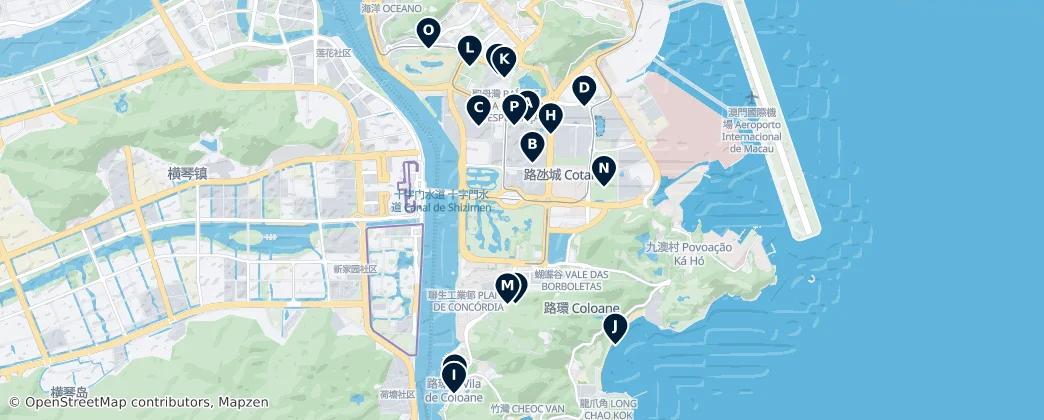 Map of Cotai