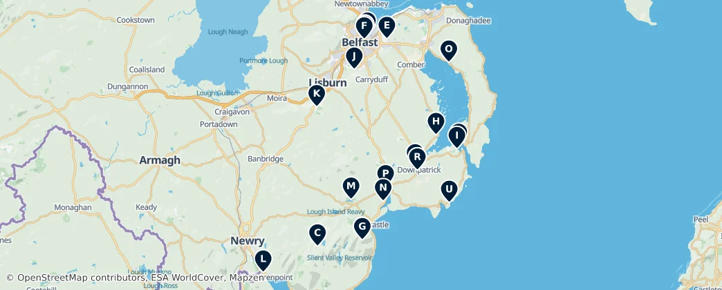 Map of County Down