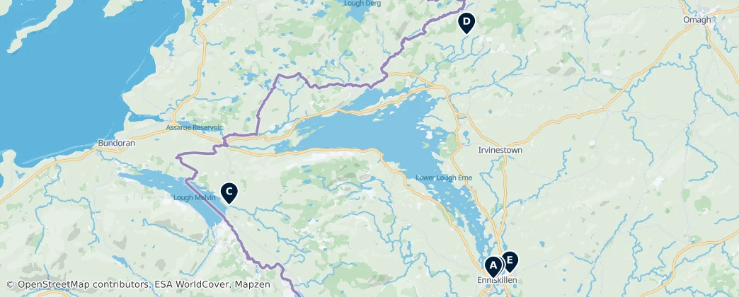 Map of County Fermanagh