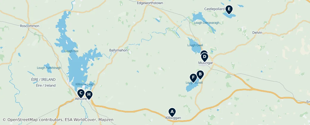 Map of County Westmeath