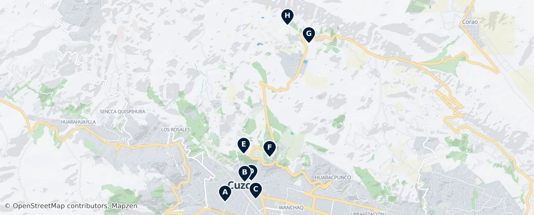Map of Cusco District