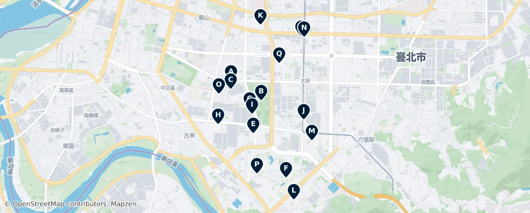 Map of Da'an