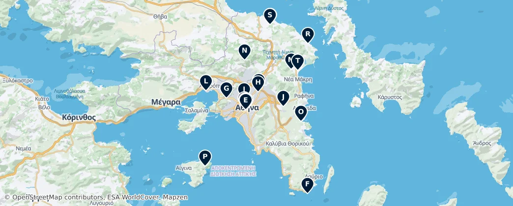 Map of Decentralized Administration of Attica