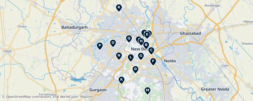 Map of Delhi