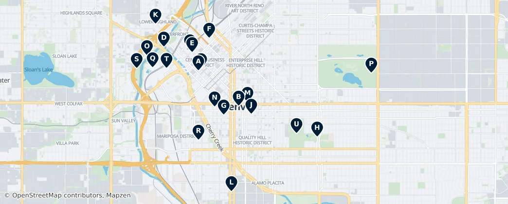 Map of Denver