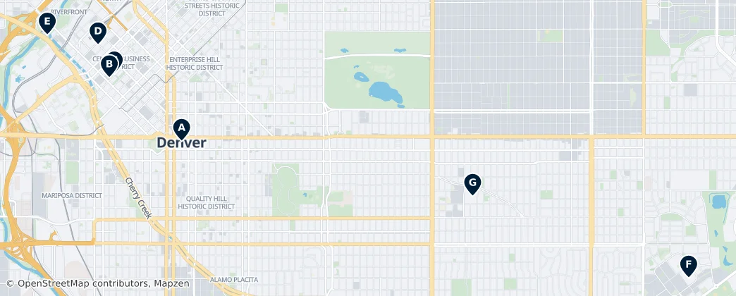 Map of Denver