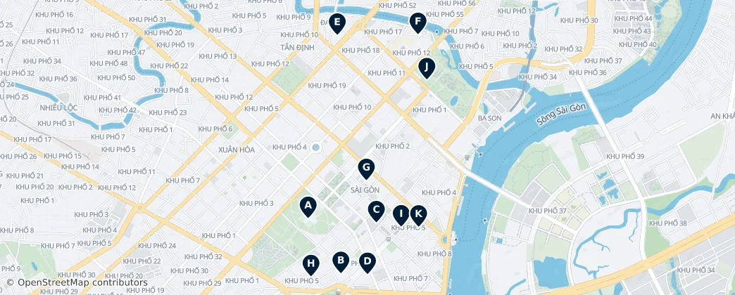 Map of Quận 1