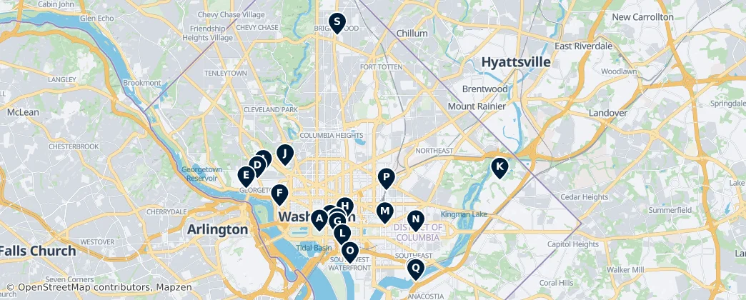Map of District of Columbia