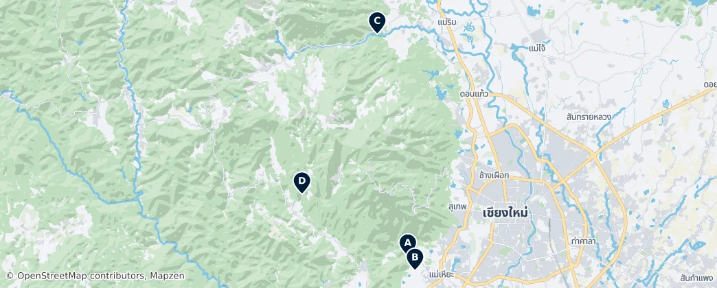 Map of Doi Suthep-Pui National Park