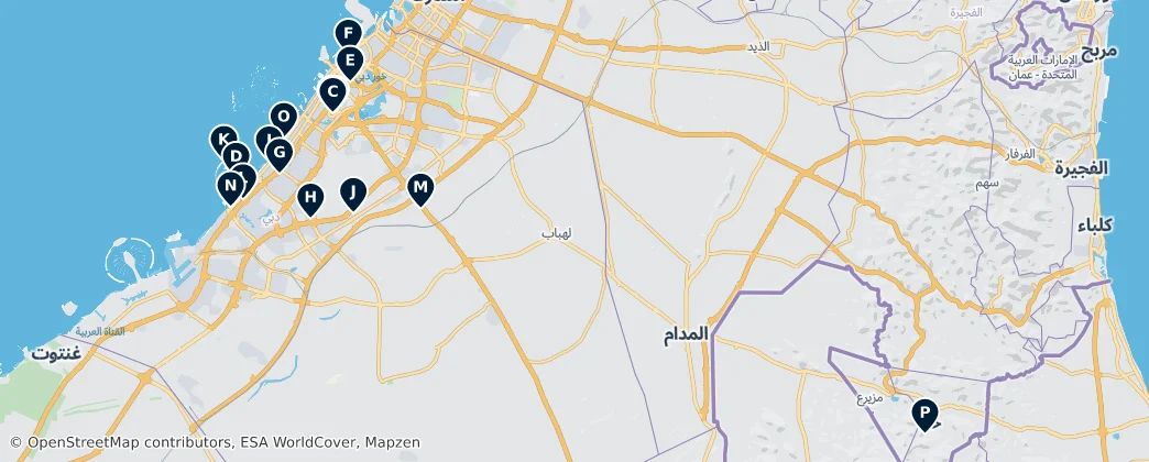 Map of Dubai