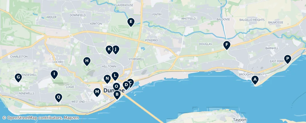 Map of Dundee