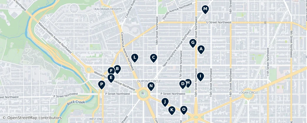 Map of Dupont Circle