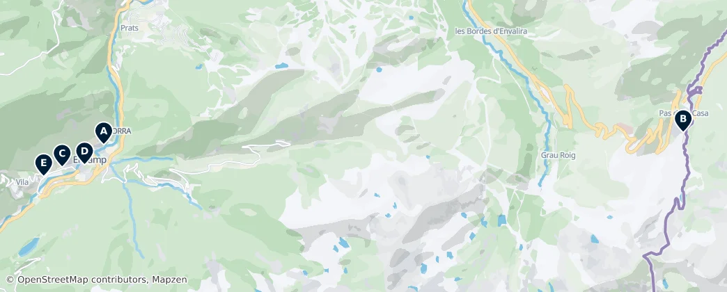 Map of Encamp