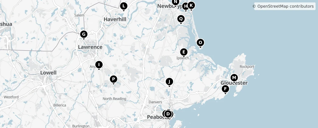 Map of Essex County
