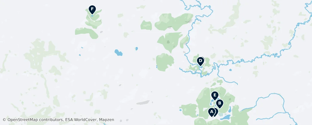 Map of Evenkiysky District