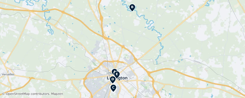 Map of Fayette