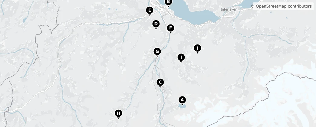 Map of Frutigen-Niedersimmental