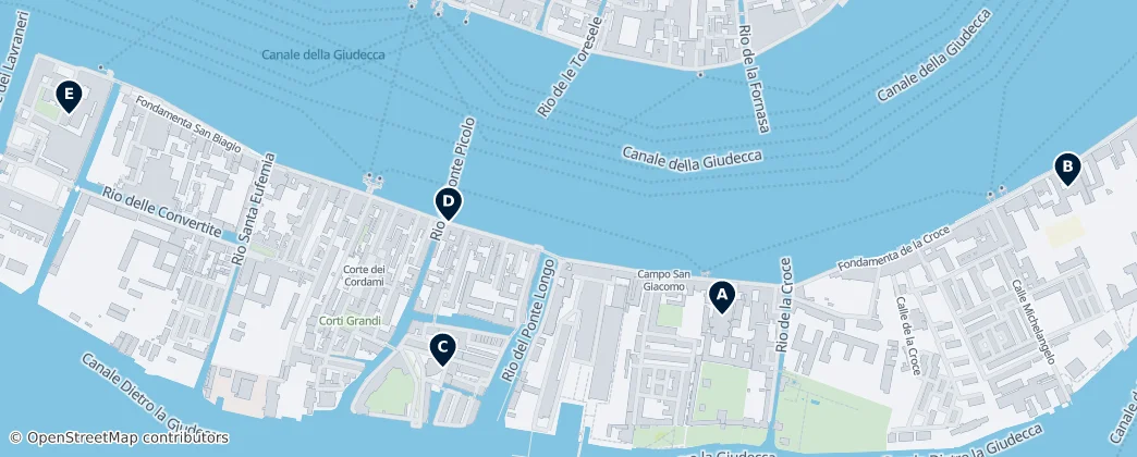 Map of Giudecca
