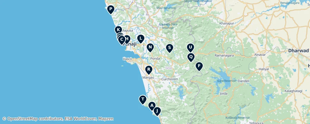 Map of Goa