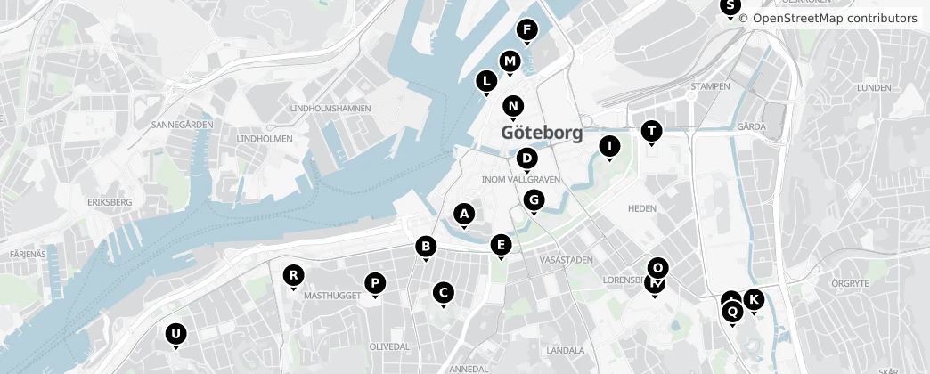 Map of Gothenburg
