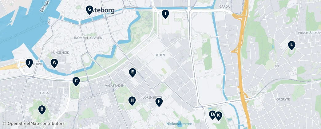 Map of Gothenburg