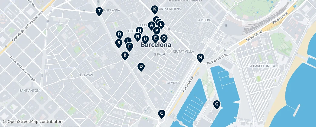Map of Gothic Quarter