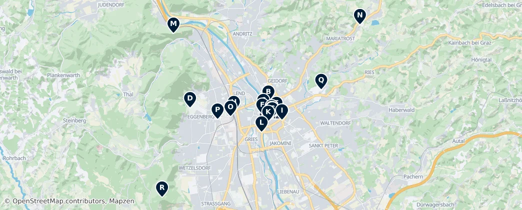 Map of Graz