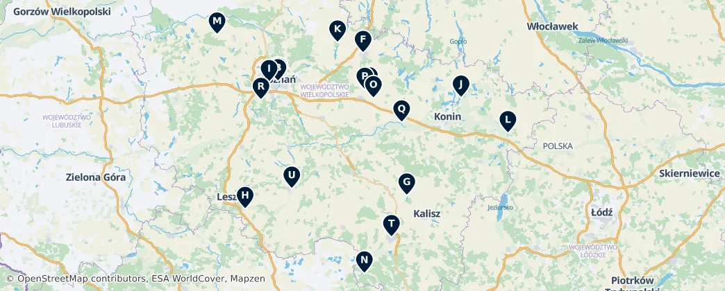 Map of Greater Poland