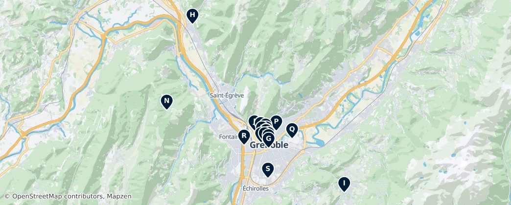Map of Grenoble